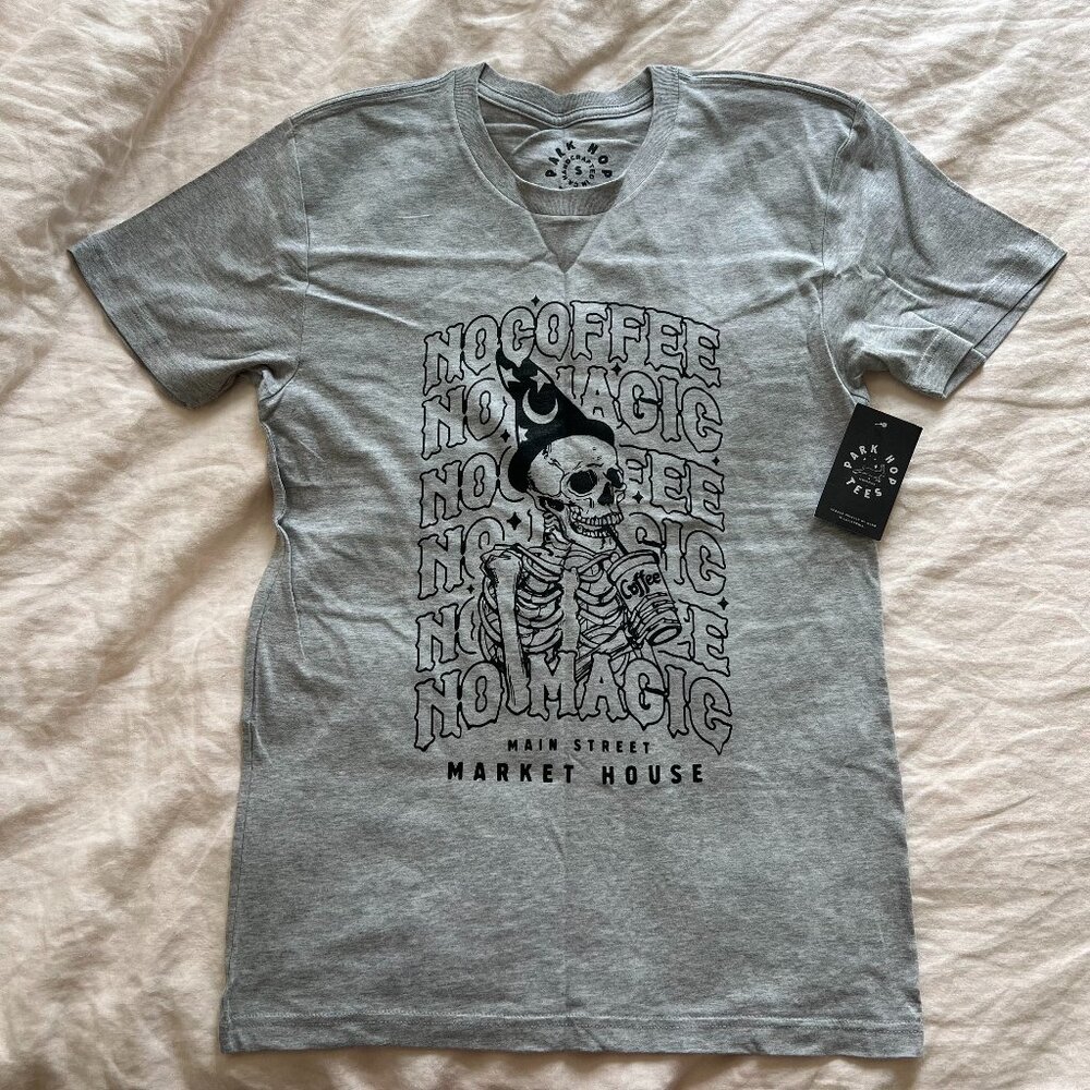 NWT Park Hop Tees No Coffee No Magic Disney T-shirt